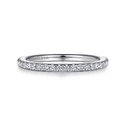 14K White Gold Diamond Matching Wedding Band