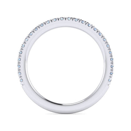 14K White Gold Diamond Matching Wedding Band