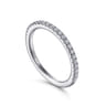 14K White Gold Diamond Matching Wedding Band - 0.21 ct