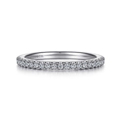 14K White Gold Diamond Matching Wedding Band
