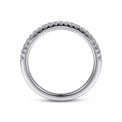 14K White Gold Diamond Matching Wedding Band