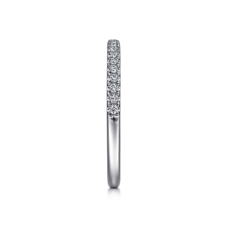 14K White Gold Diamond Matching Wedding Band - 0.17 ct - Shot 5