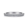 14K White Gold Diamond Matching Wedding Band - 0.17 ct