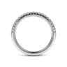 14K White Gold Diamond Matching Wedding Band - 0.17 ct