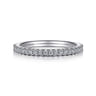 14K White Gold Diamond Matching Wedding Band - 0.22 ct