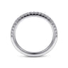 14K White Gold Diamond Matching Wedding Band - 0.22 ct