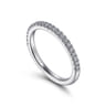 14K White Gold Diamond Matching Wedding Band - 0.22 ct