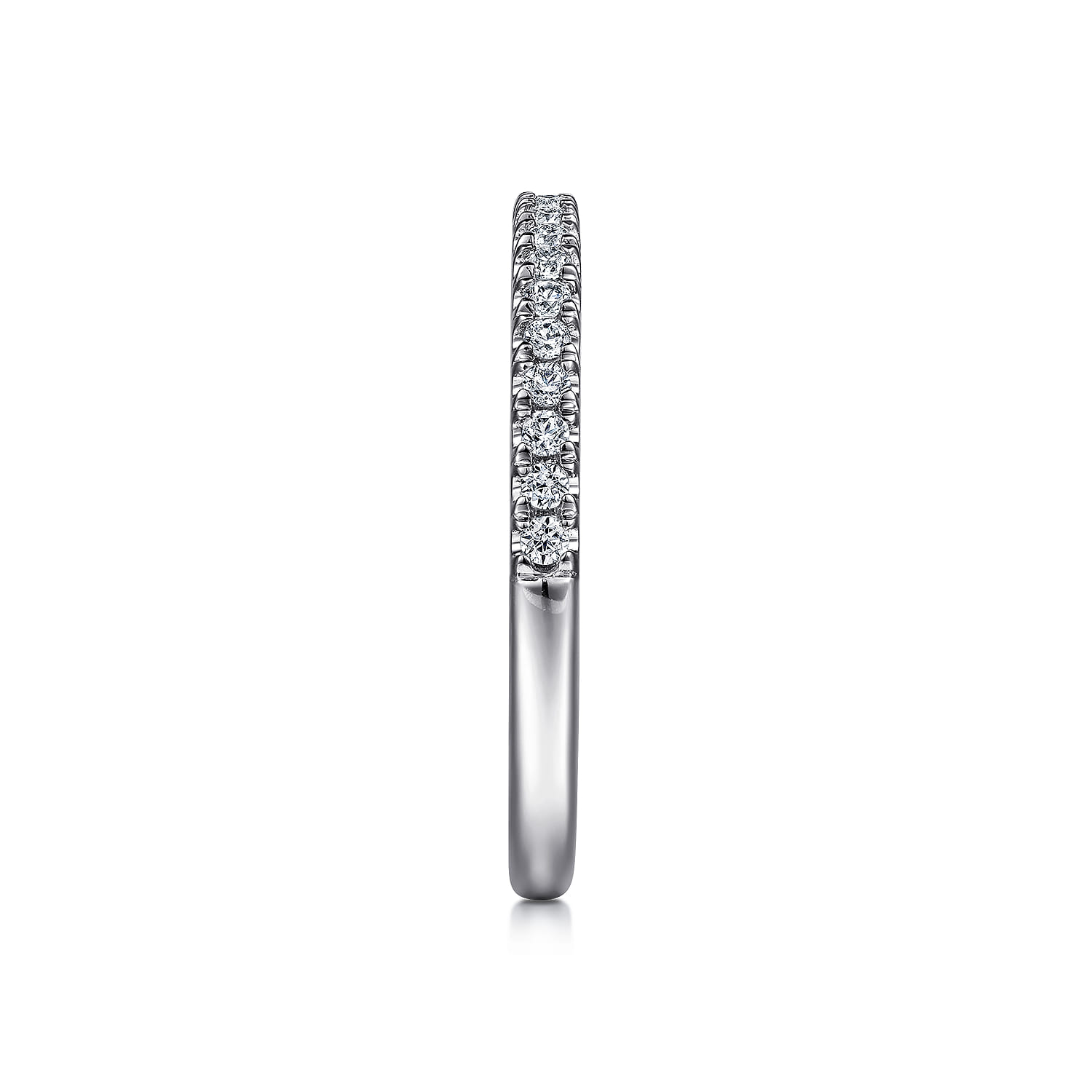14K White Gold Diamond Matching Wedding Band - 0.23 ct - Shot 5