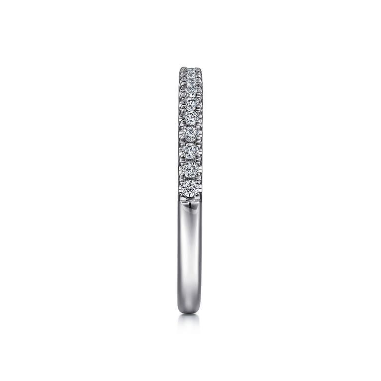 14K White Gold Diamond Matching Wedding Band - 0.23 ct - Shot 5