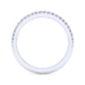 14K White Gold Diamond Matching Wedding Band - 0.18 ct