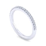 14K White Gold Diamond Matching Wedding Band - 0.18 ct