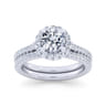 14K White Gold Diamond Matching Wedding Band - 0.18 ct