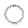 14K White Gold Diamond Matching Wedding Band - 0.34 ct