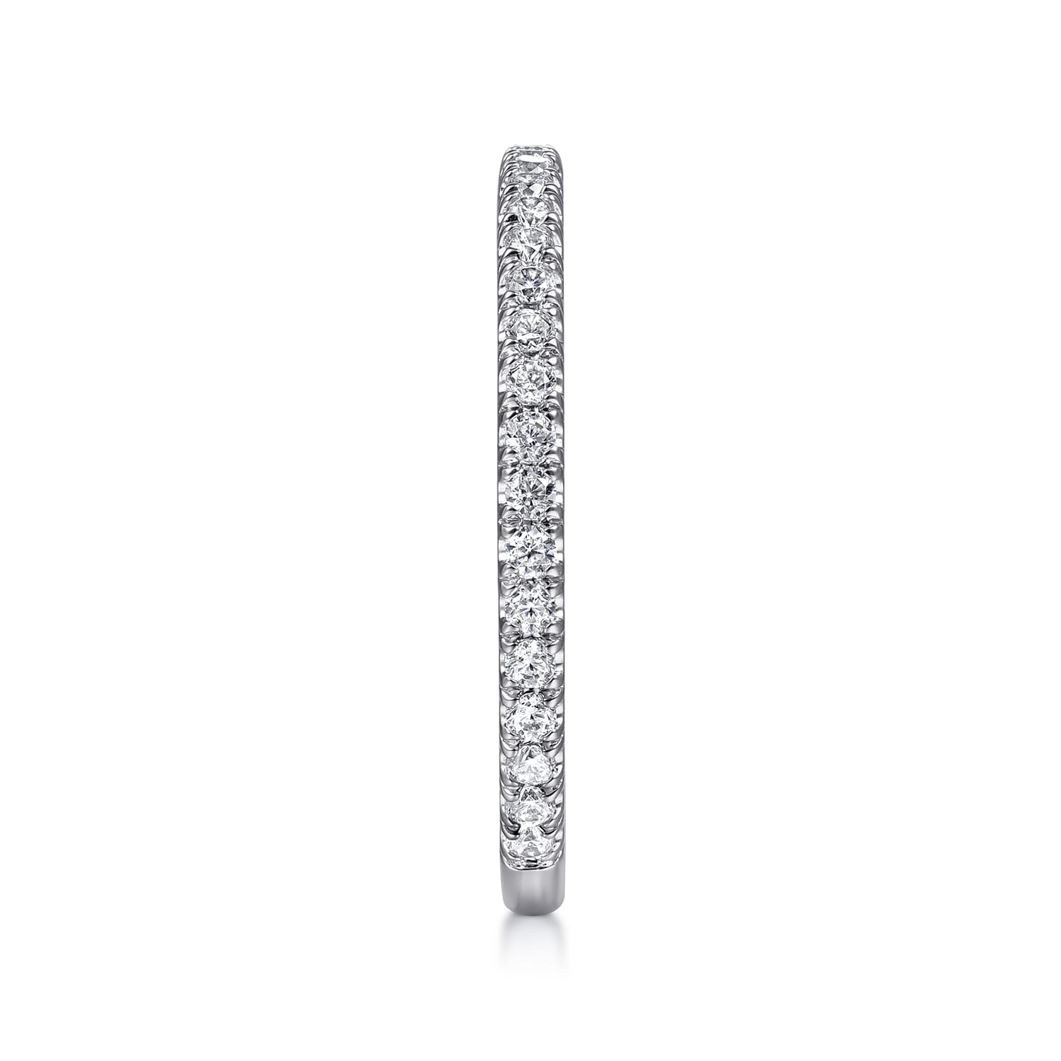 14K White Gold Diamond Matching Wedding Band - 0.35 ct - Shot 4