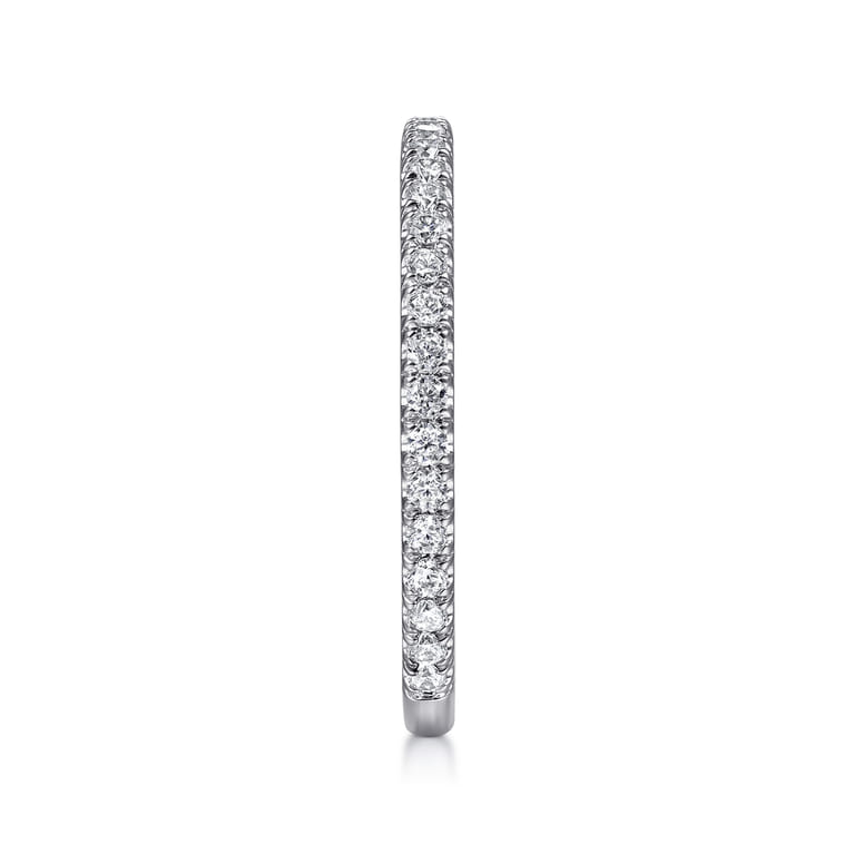 14K White Gold Diamond Matching Wedding Band - 0.35 ct - Shot 4