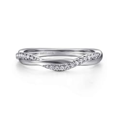 14K White Gold Diamond Matching Wedding Band