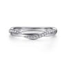 14K White Gold Diamond Matching Wedding Band - 0.16 ct