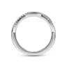 14K White Gold Diamond Matching Wedding Band - 0.16 ct