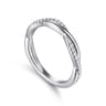 14K White Gold Diamond Matching Wedding Band - 0.16 ct