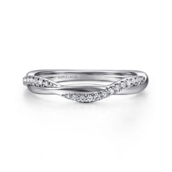 14K White Gold Diamond Matching Wedding Band