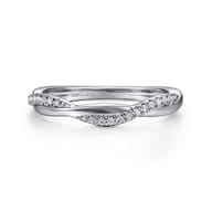 14K White Gold Diamond Matching Wedding Band
