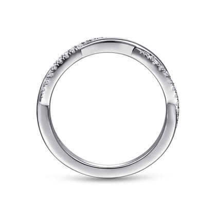 14K White Gold Diamond Matching Wedding Band
