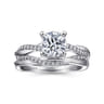 14K White Gold Diamond Matching Wedding Band - 0.16 ct