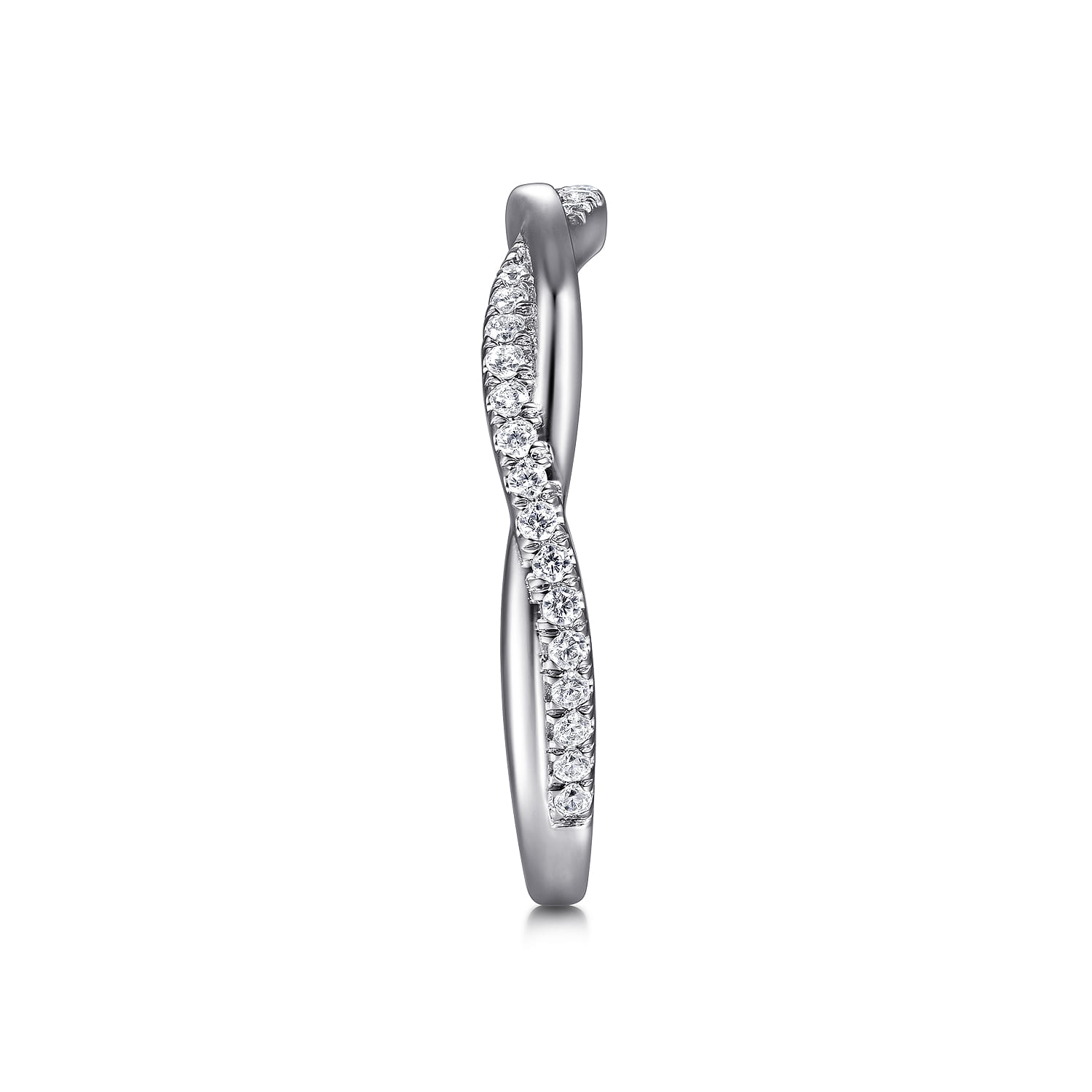 14K White Gold Diamond Matching Wedding Band - 0.16 ct - Shot 5
