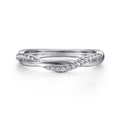 14K White Gold Diamond Matching Wedding Band