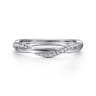 14K White Gold Diamond Matching Wedding Band - 0.16 ct