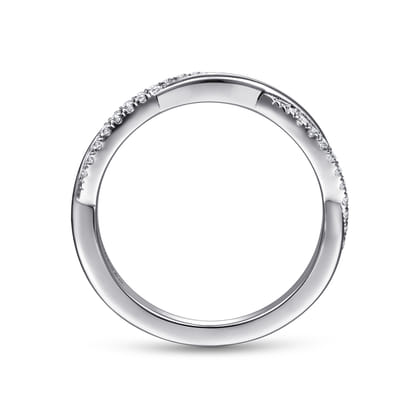 14K White Gold Diamond Matching Wedding Band