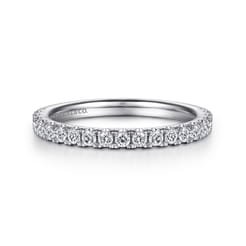 14K White Gold Diamond Matching Wedding Band