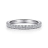 14K White Gold Diamond Matching Wedding Band - 0.44 ct
