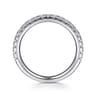 14K White Gold Diamond Matching Wedding Band - 0.44 ct