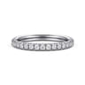 14K White Gold Diamond Matching Wedding Band - 0.44 ct