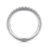 14K White Gold Diamond Matching Wedding Band - 0.44 ct