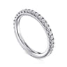14K White Gold Diamond Matching Wedding Band - 0.44 ct