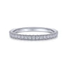 14K White Gold Diamond Matching Wedding Band - 0.22 ct