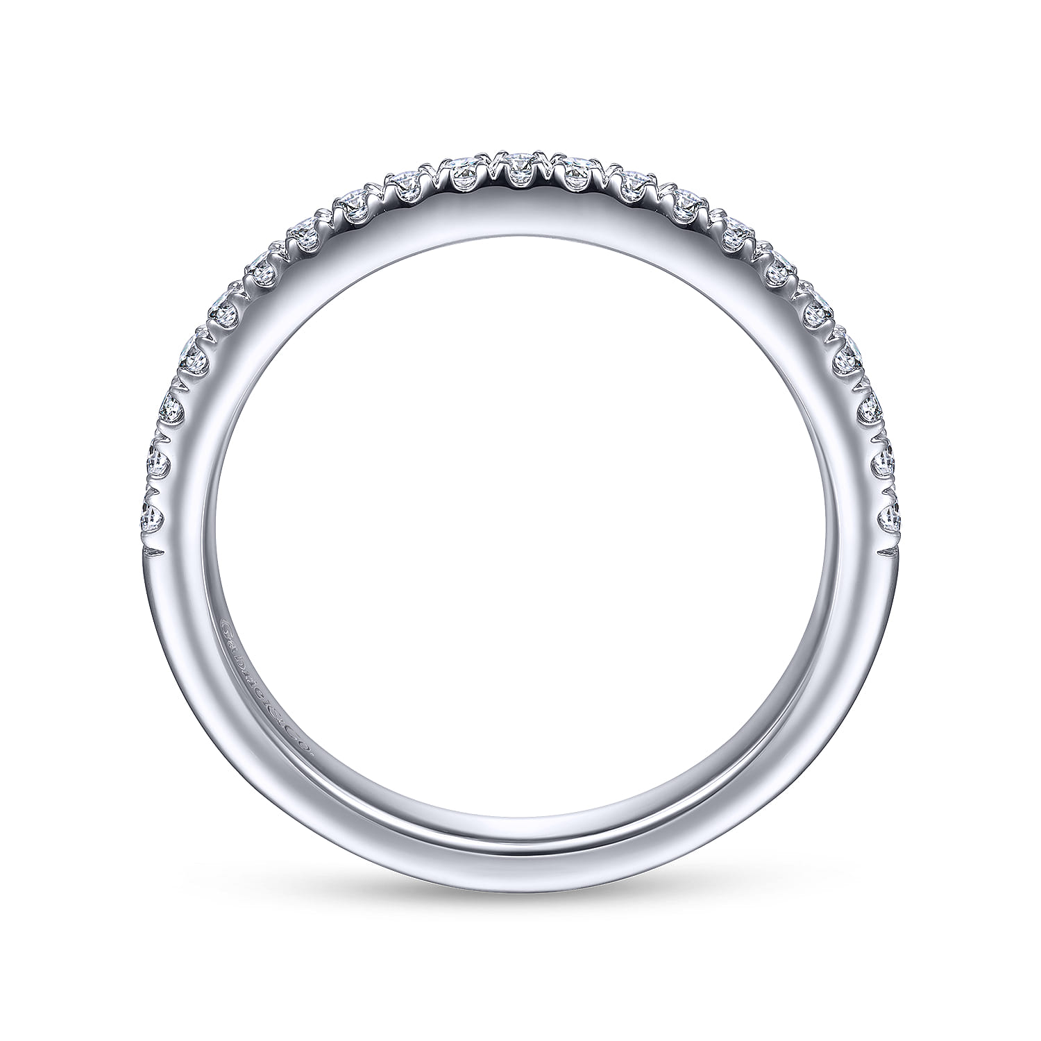 14K White Gold Diamond Matching Wedding Band - 0.22 ct - Shot 2