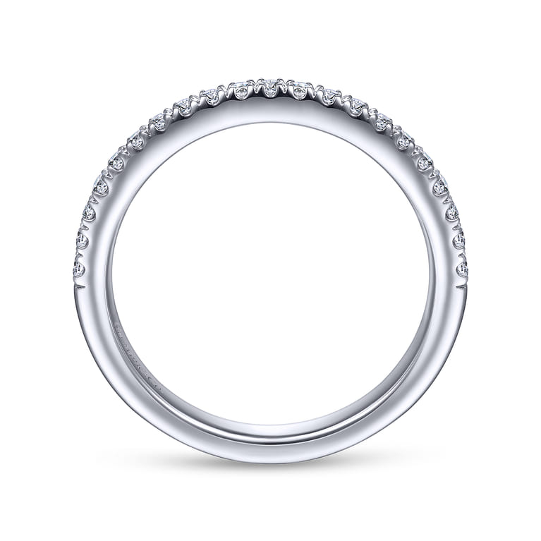 14K White Gold Diamond Matching Wedding Band - 0.22 ct - Shot 2