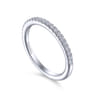 14K White Gold Diamond Matching Wedding Band - 0.22 ct