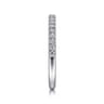 14K White Gold Diamond Matching Wedding Band - 0.22 ct