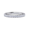 14K White Gold Diamond Matching Wedding Band - 0.44 ct
