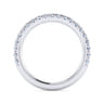 14K White Gold Diamond Matching Wedding Band - 0.44 ct