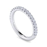 14K White Gold Diamond Matching Wedding Band - 0.44 ct