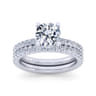 14K White Gold Diamond Matching Wedding Band - 0.44 ct