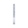 14K White Gold Diamond Matching Wedding Band - 0.44 ct
