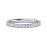 14K White Gold Diamond Matching Wedding Band - 0.44 ct