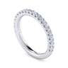 14K White Gold Diamond Matching Wedding Band - 0.44 ct