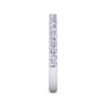 14K White Gold Diamond Matching Wedding Band - 0.44 ct